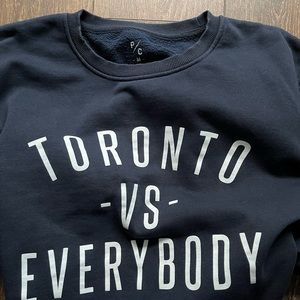 Peace Collective Toronto vs Everybody Sweatshirt Men’s Size Medium Navy